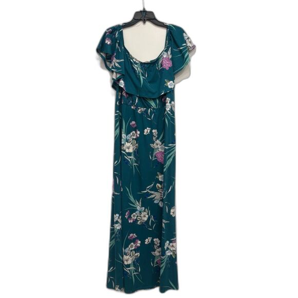 StitchFix Turquoise Floral Maxi Dress - Like New -XXL - Picture 2 of 7